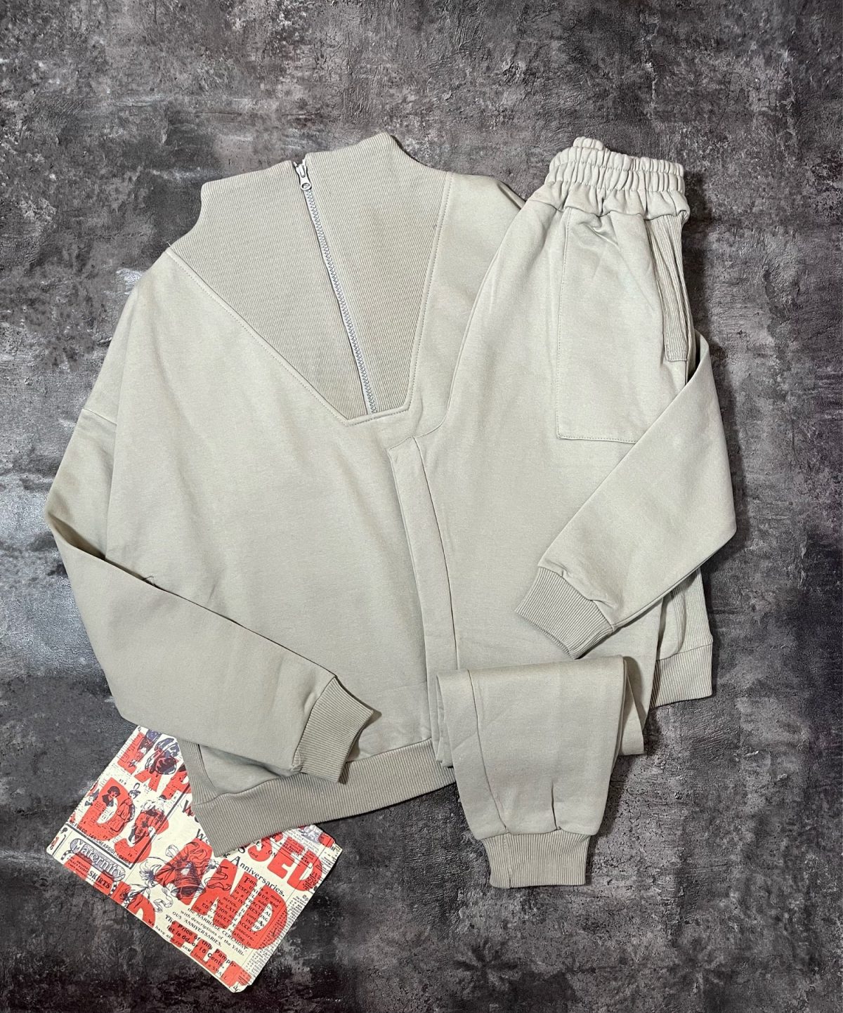 ست نیم زیپ و جاگر دورس سه نخ داخل کرک(2874) - Image 5