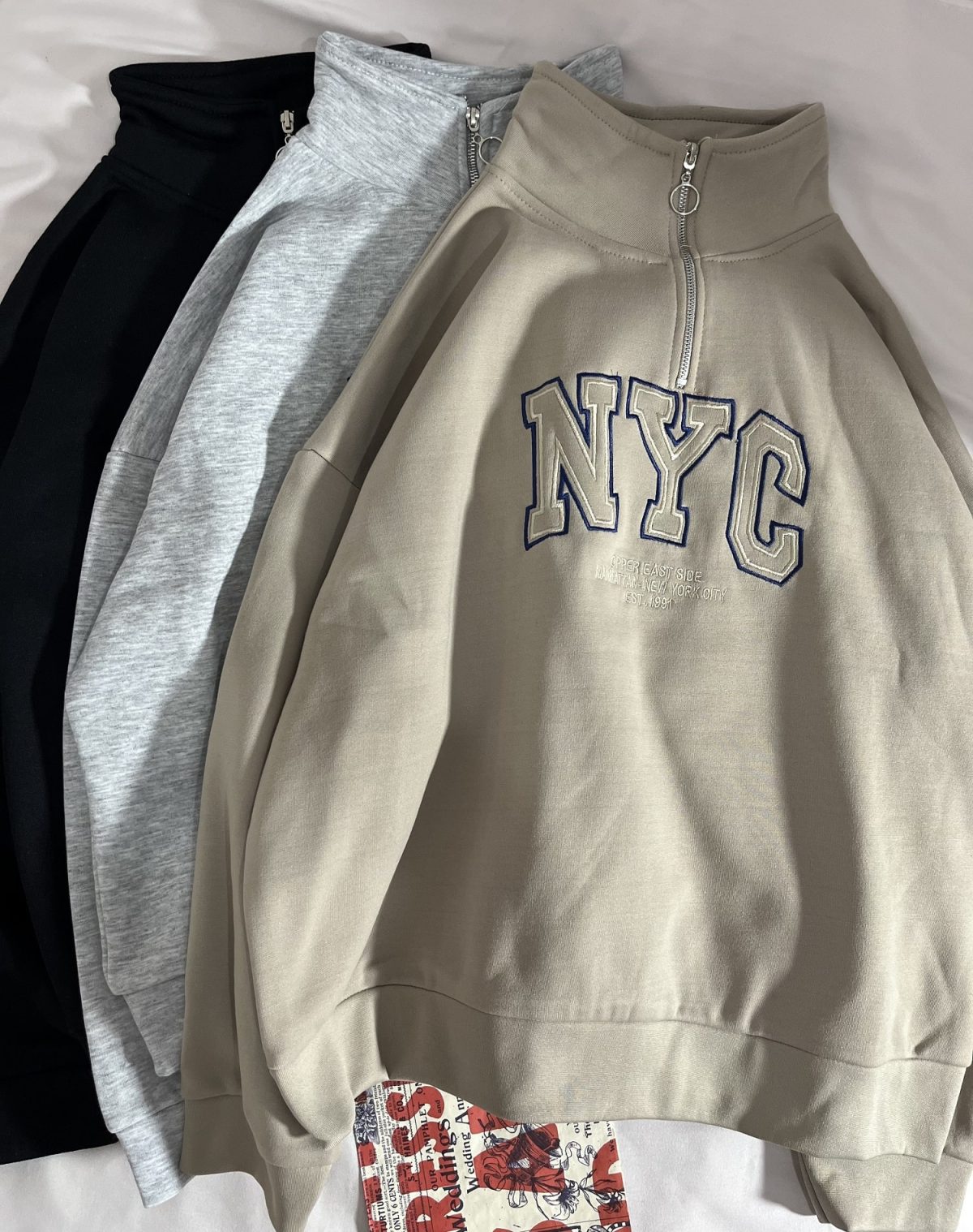 نیم زیپ NYC سه نخ داخل کرک(2885) - Image 3