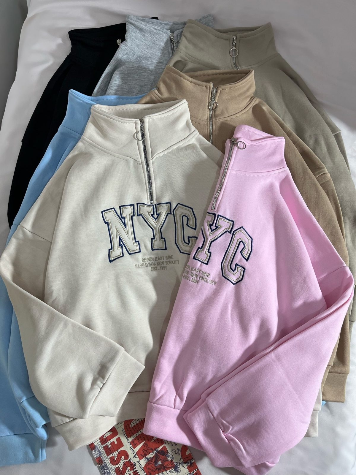 نیم زیپ NYC سه نخ داخل کرک(2885) - Image 1