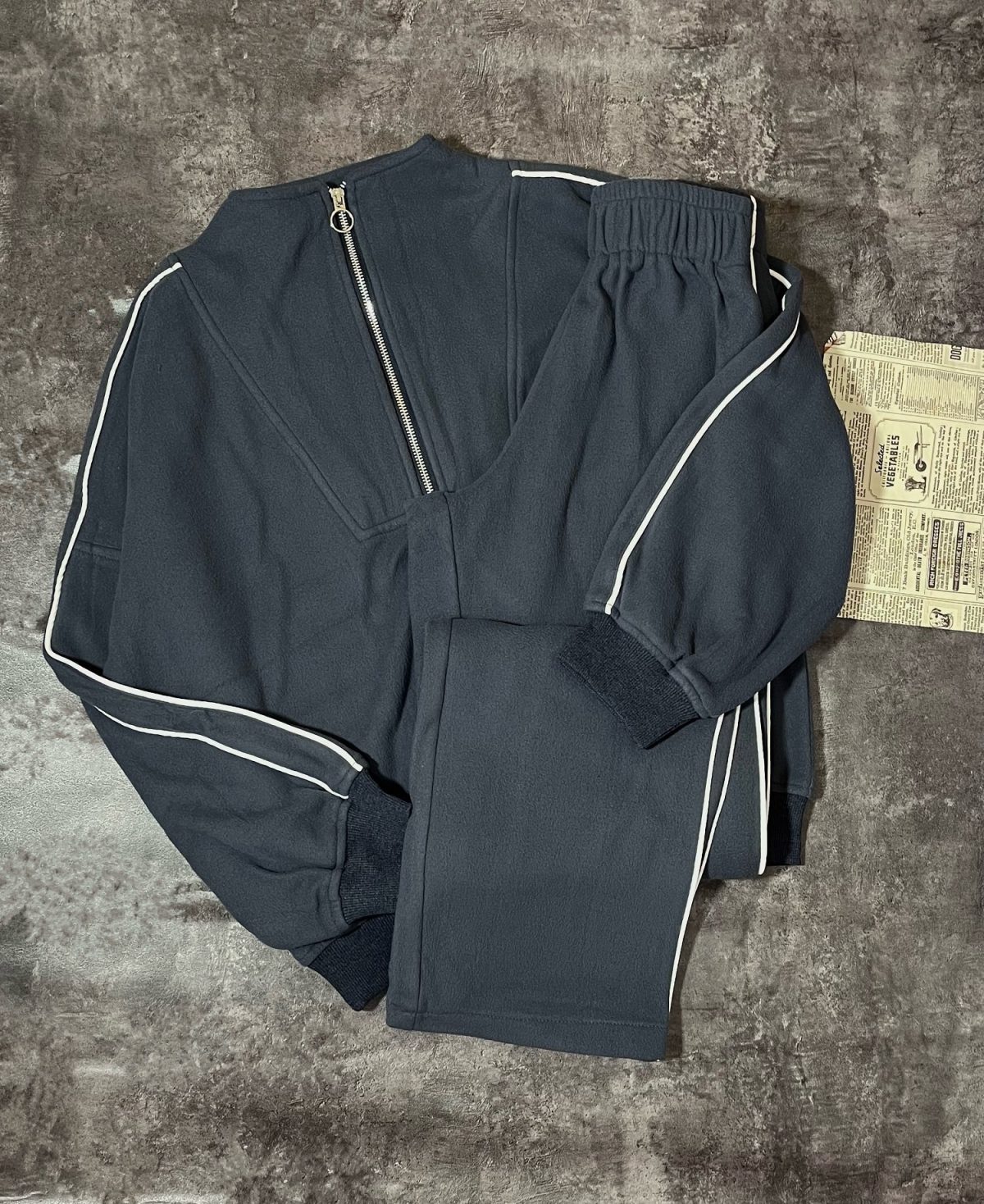 ست نیم زیپ و شلوار بگ مغزی دوزی شده(2890) - Image 10