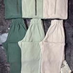 ست نیم زیپ و شلوار بگ مغزی دوزی شده(2890)