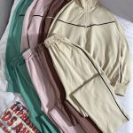 ست سویشرت و شلوار بگ پنبه لاکرا بدون کرک(2899)