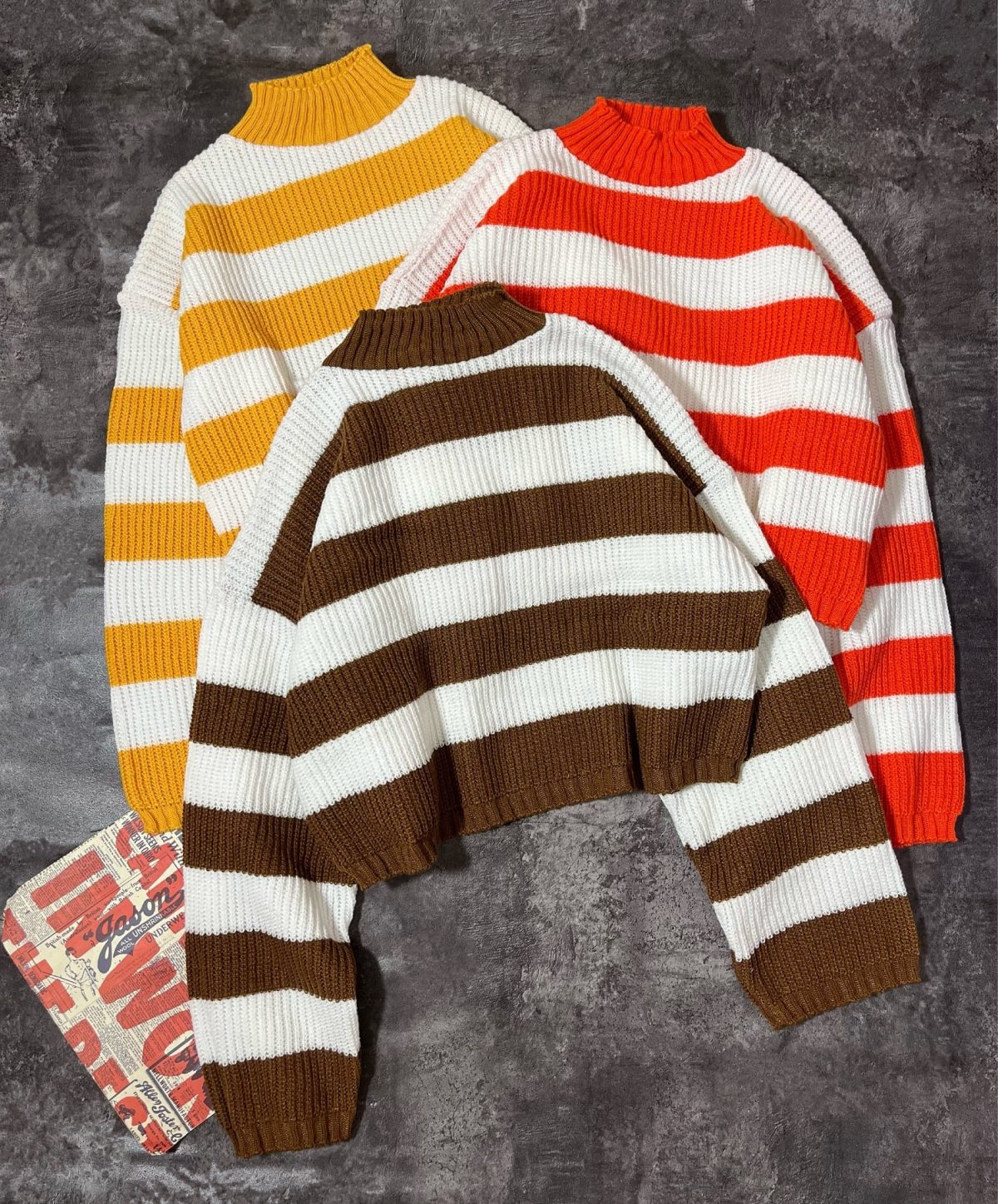 بافت کراپ راه راه(2907) - Image 3