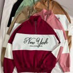 نیم زیپ ترکیبی دورس پنبه گلکسی دو نخ بدون کرک(2913)