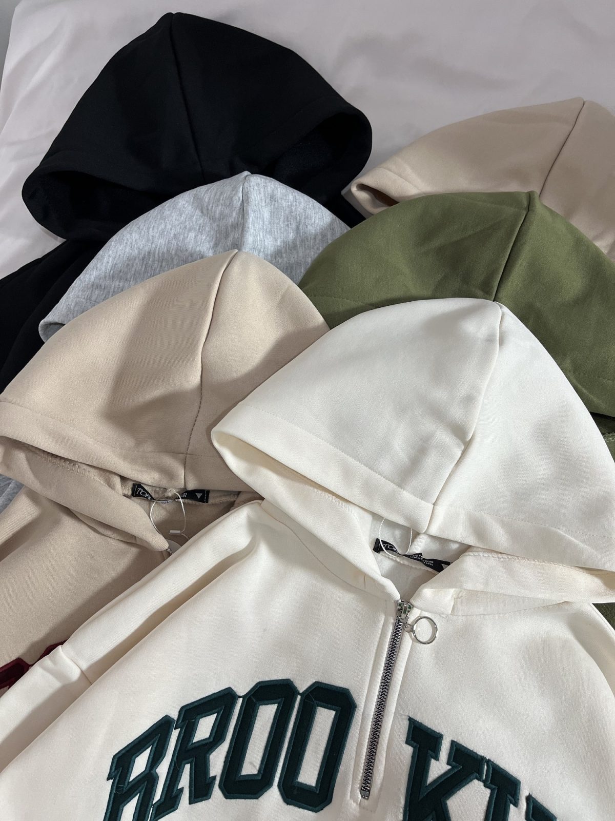 هودی نیم زیپ BROOKLYN سه نخ داخل کرک(2915) - Image 6