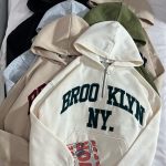 هودی نیم زیپ BROOKLYN سه نخ داخل کرک(2915)