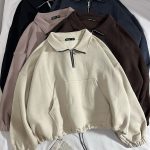 نیم زیپ زیرگت ساده سه نخ داخل کرک(2918)