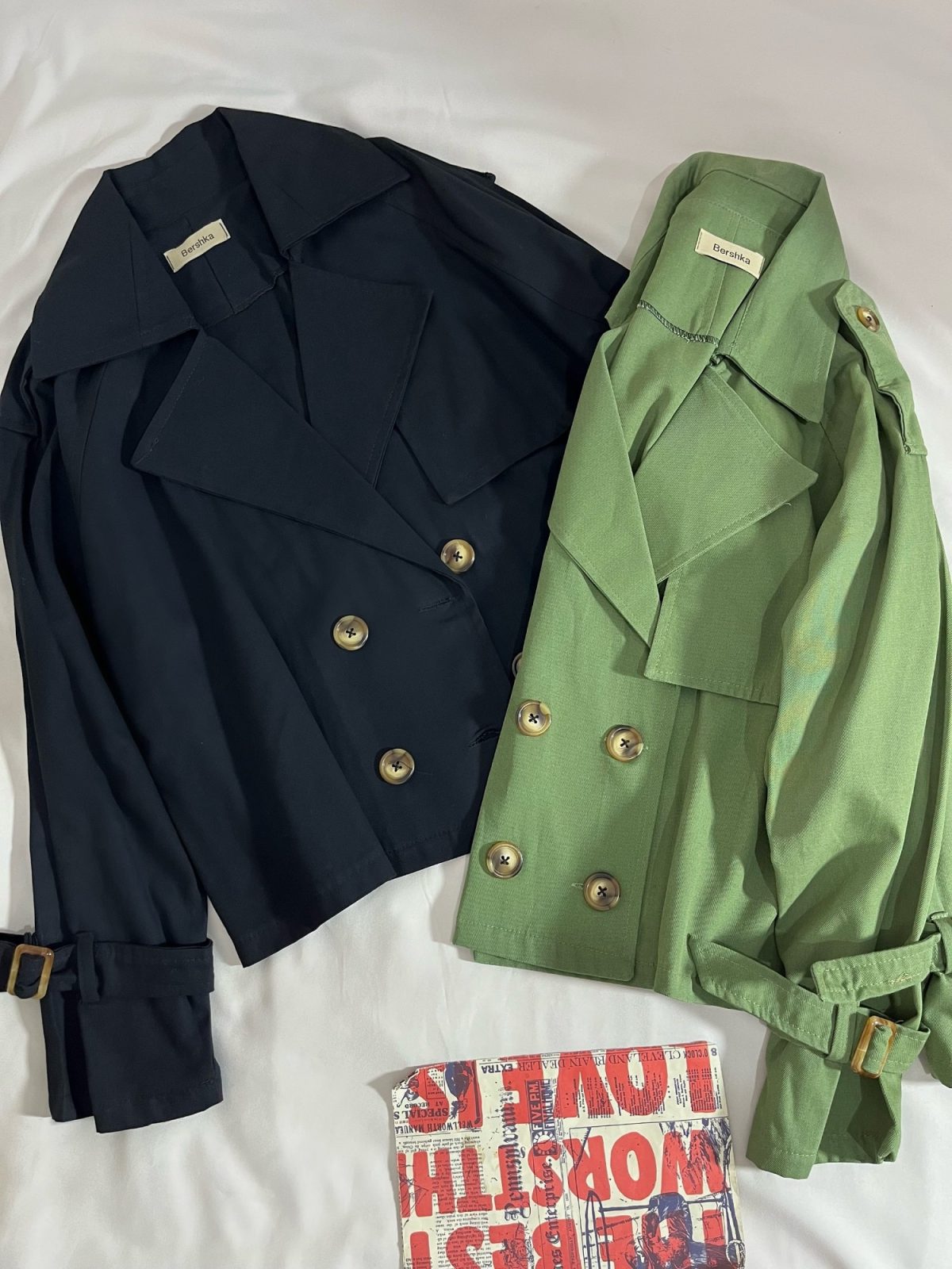 ترنچ کت چهار دکمه آستین سگک(2936) - Image 3