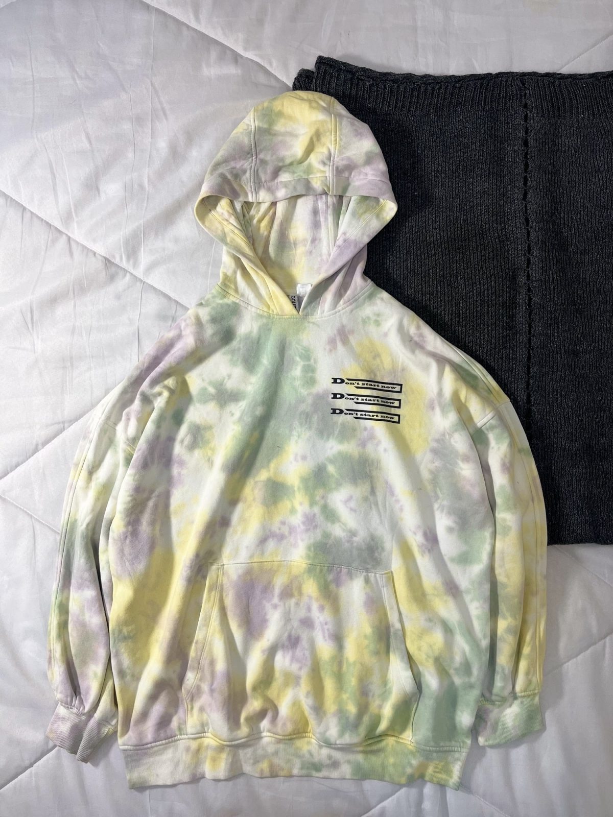 هودی آبرنگی زرد اورجینال وارداتی سه نخ داخل کرک(2934) - Image 2