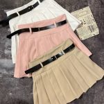 دامن کمربنددار مازراتی فول پلیسه(2938)