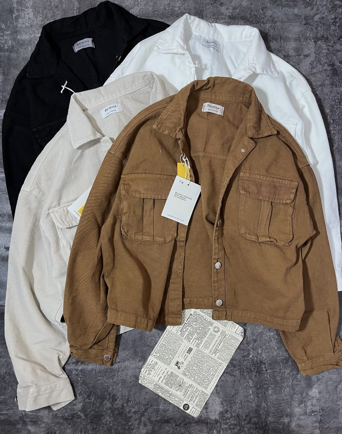 کت کتان دو جیب پاستیلی(2937) - Image 5