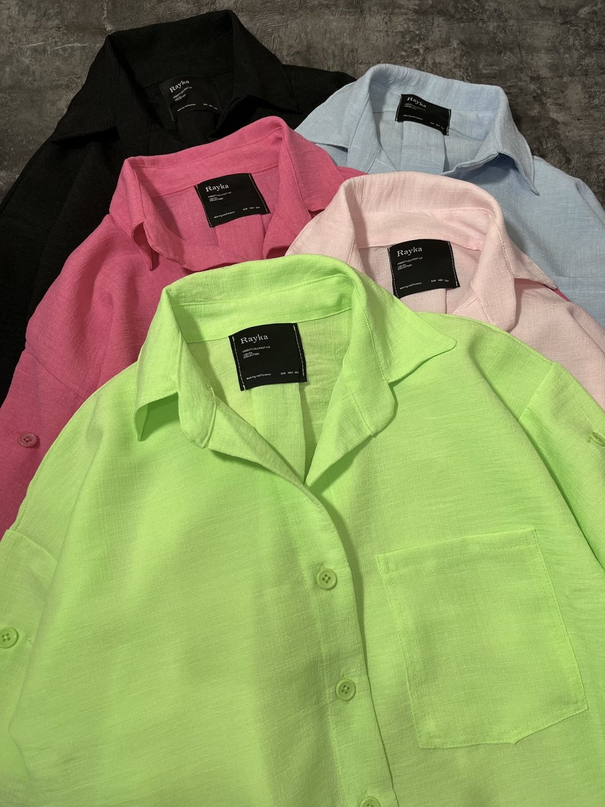 شومیز تک جیب رایک(2940) - Image 2