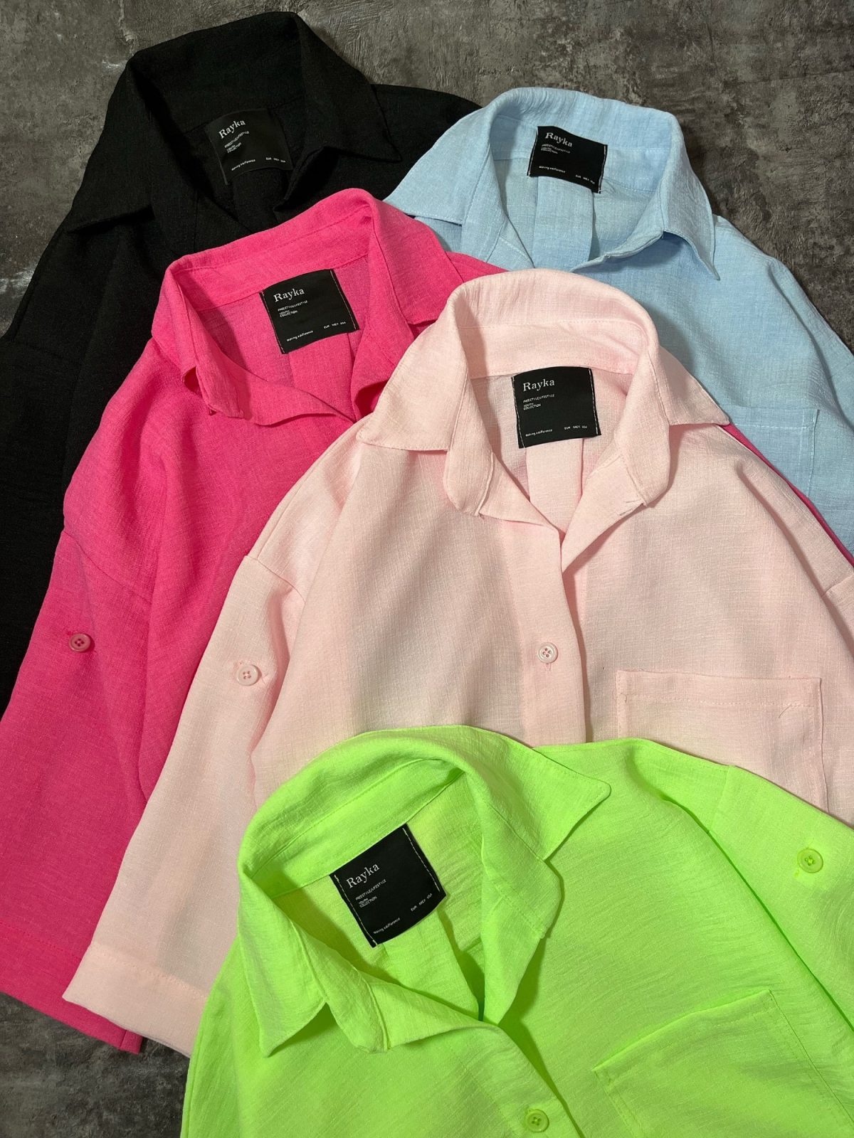 شومیز تک جیب رایک(2940) - Image 3