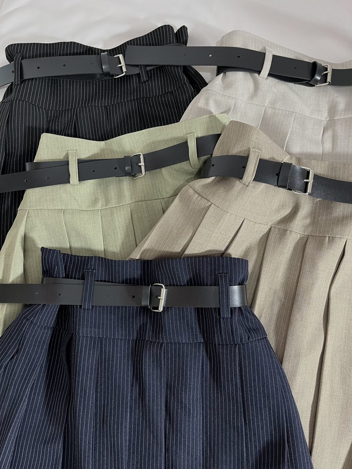 دامن کمربنددار دیپلمات پلیسه(2944) - Image 3