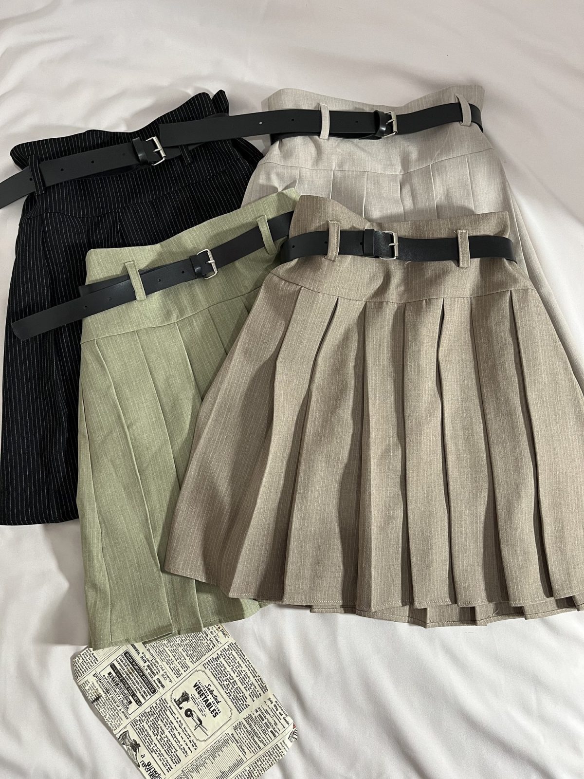 دامن کمربنددار دیپلمات پلیسه(2944) - Image 2