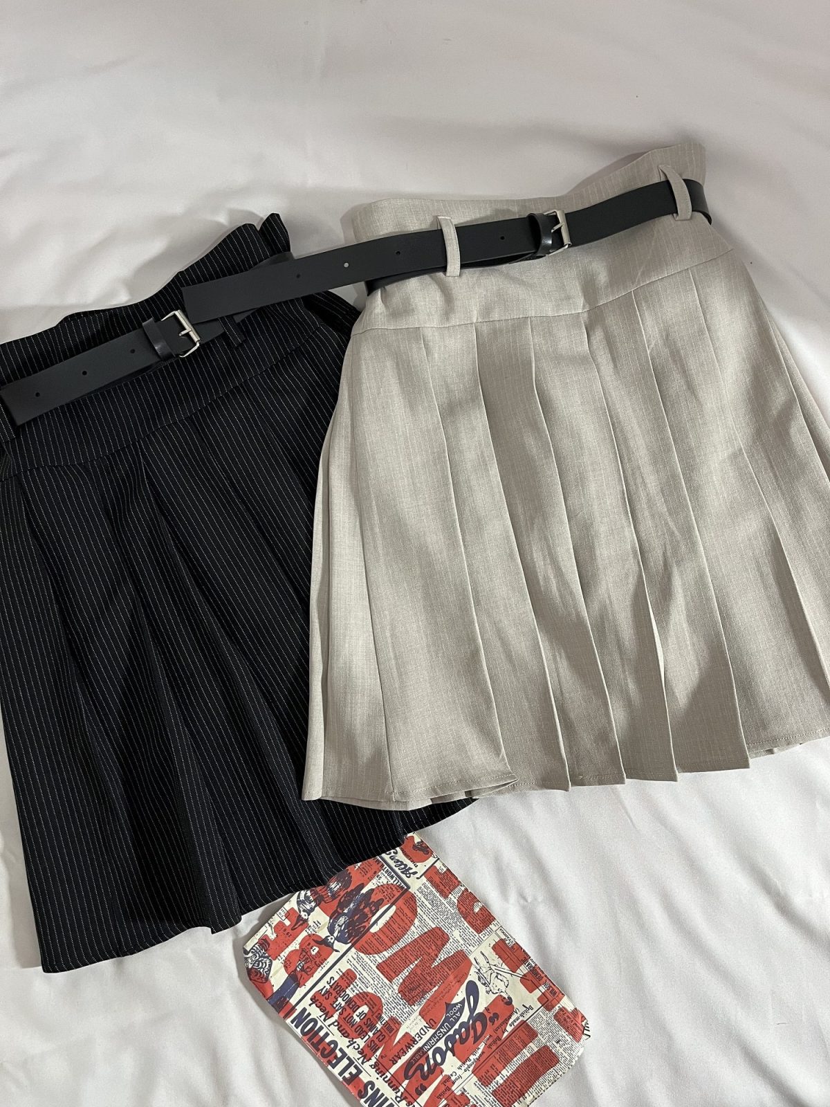 دامن کمربنددار دیپلمات پلیسه(2944) - Image 4