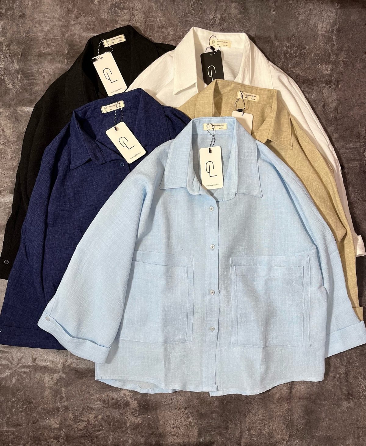 شومیز دوجیب پاستیلی او(2946) - Image 3