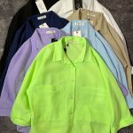 شومیز دوجیب پاستیلی او(2946)