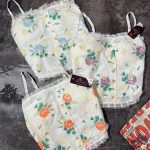 کراپ اورجینال وارداتی گیپور گلدار(2953)