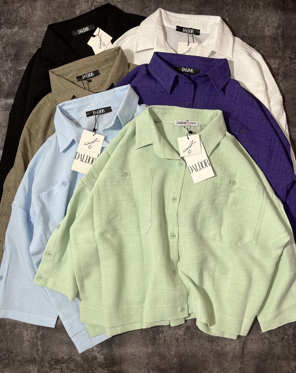 شومیز دوجیب دکمه دال(2955) - Image 3