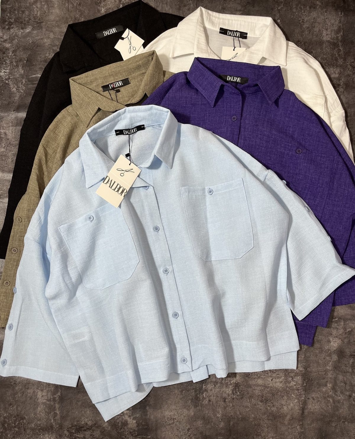 شومیز دوجیب دکمه دال(2955) - Image 4