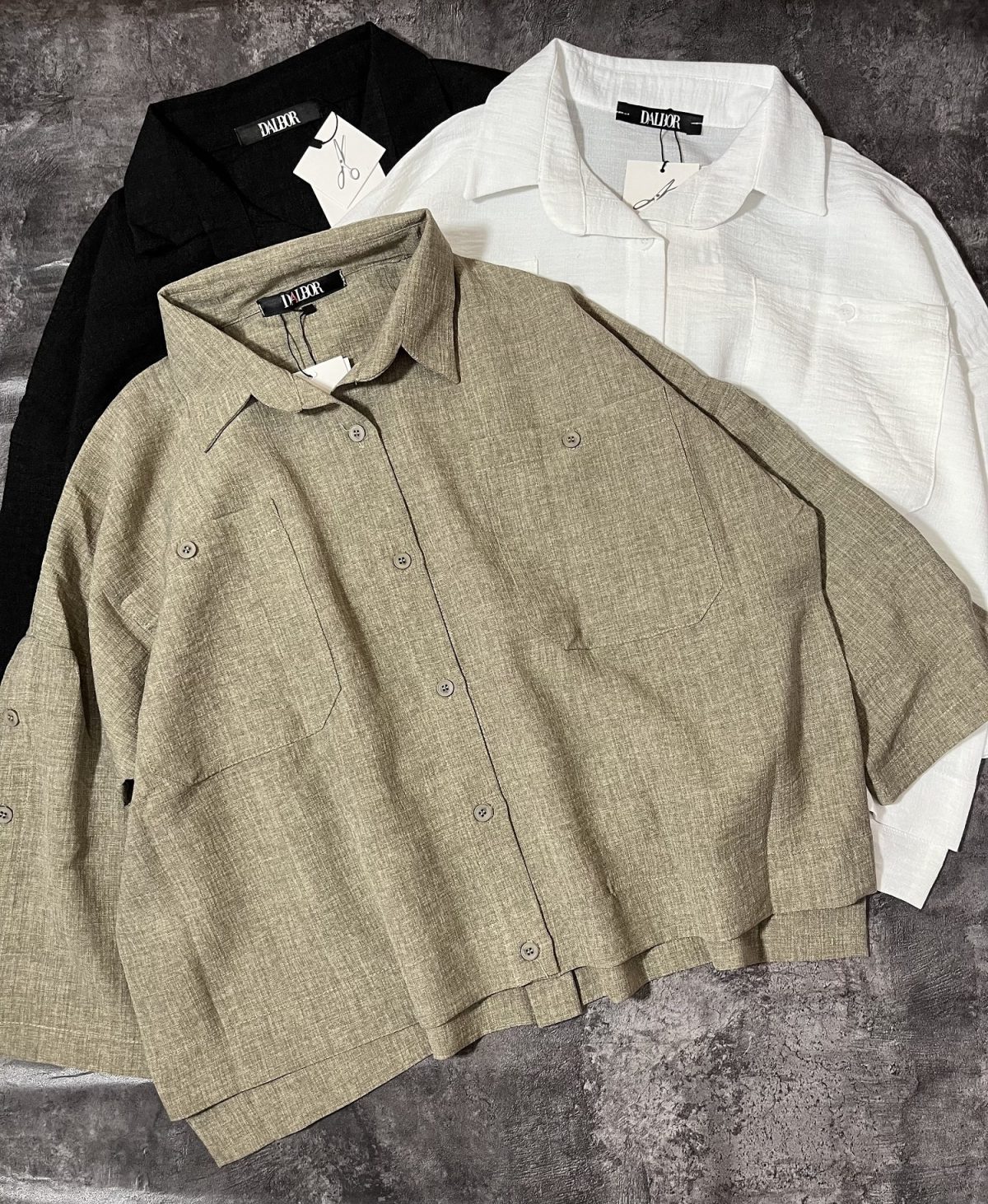 شومیز دوجیب دکمه دال(2955) - Image 5