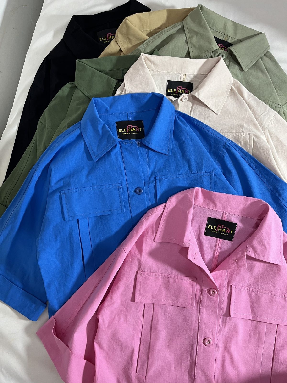 شومیز کتان نخ دوجیب(2964) - Image 2