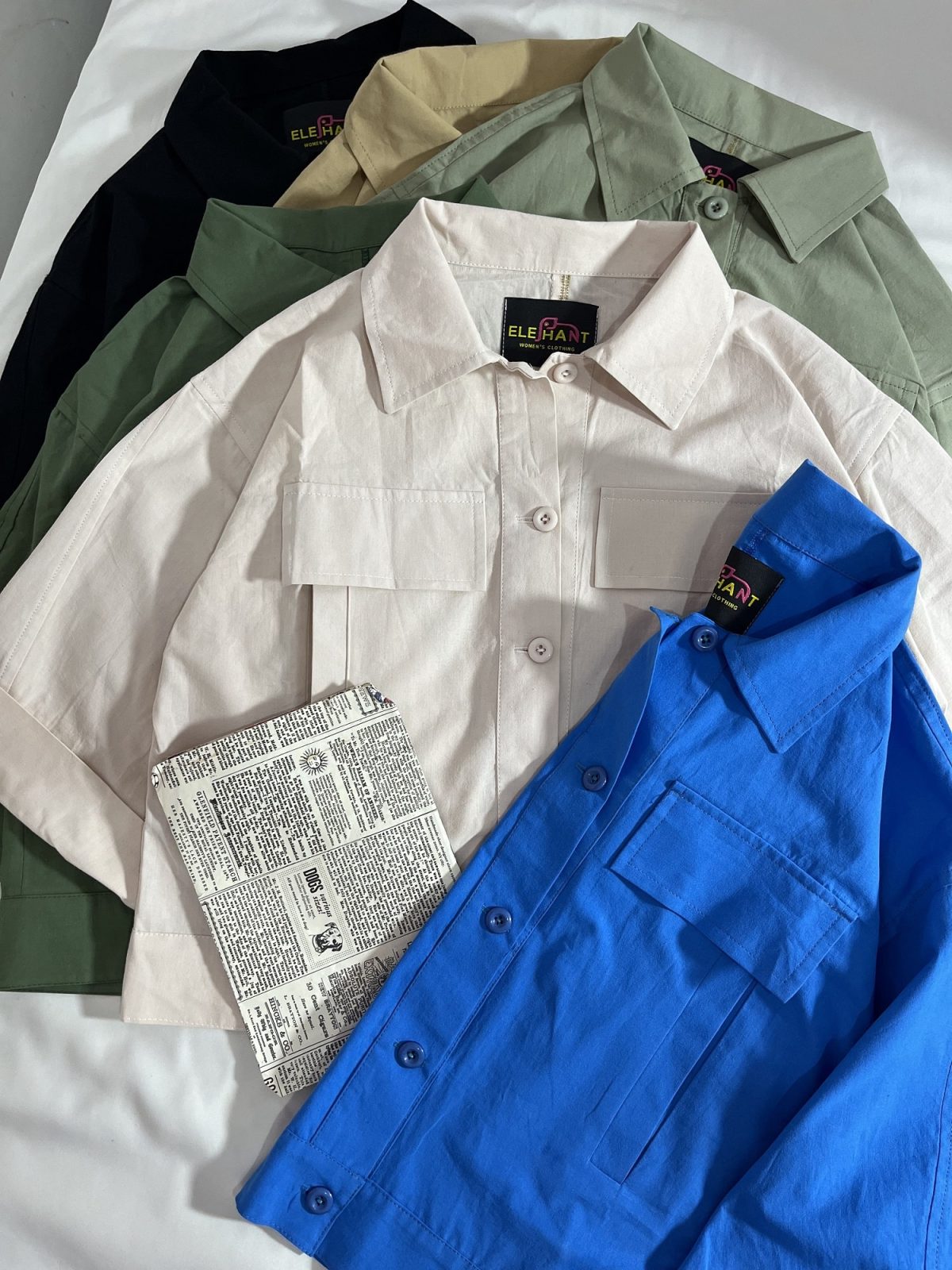 شومیز کتان نخ دوجیب(2964) - Image 3