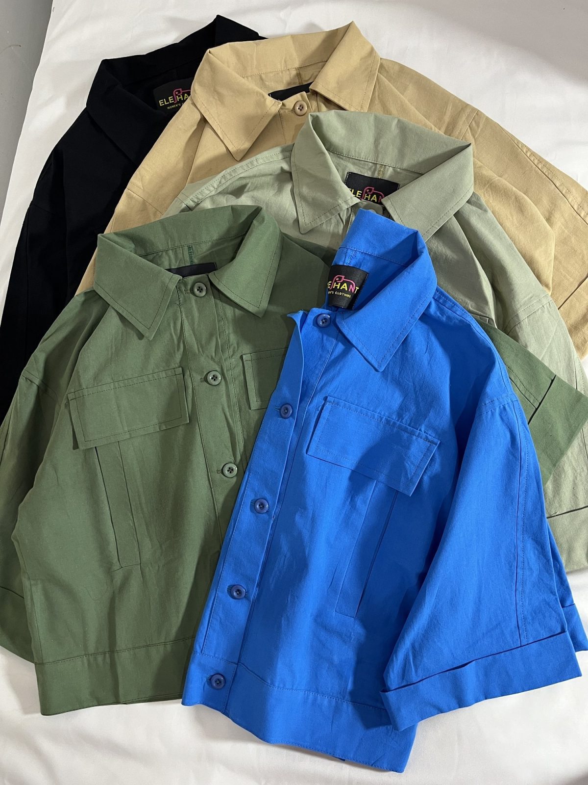 شومیز کتان نخ دوجیب(2964) - Image 4