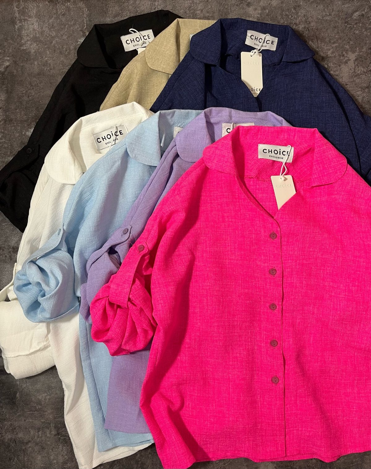 شومیز آستین دکمه چ(2966) - Image 3