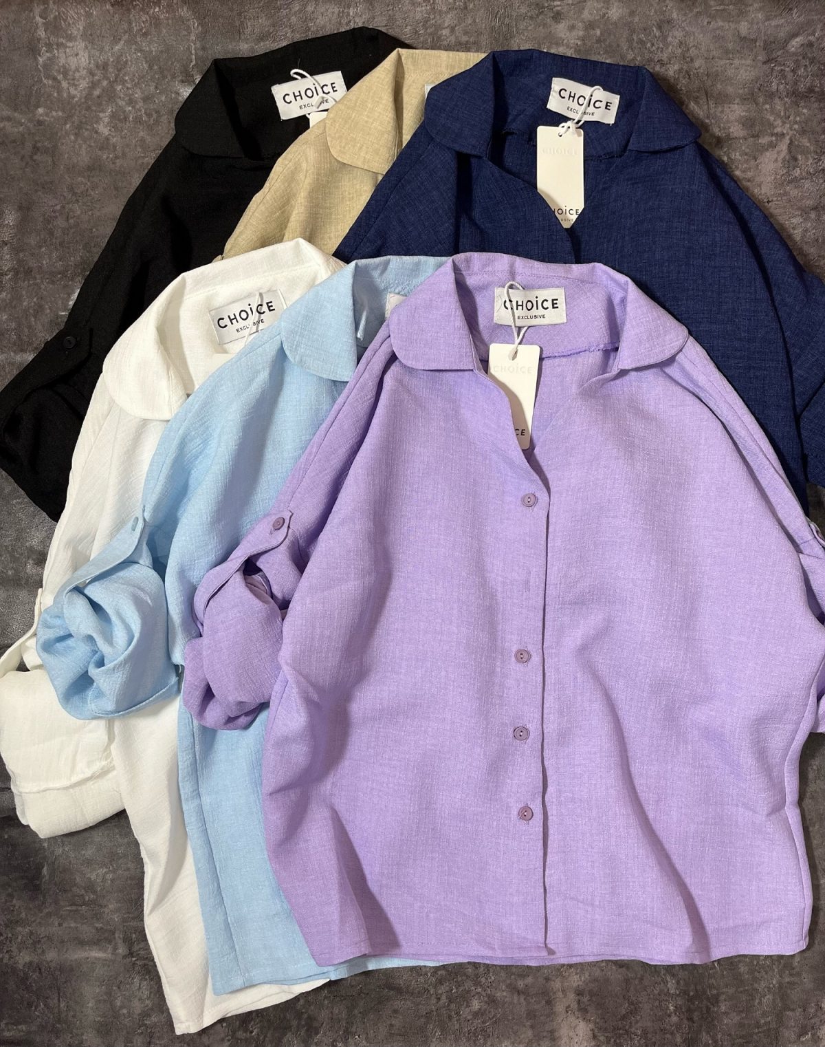 شومیز آستین دکمه چ(2966) - Image 4