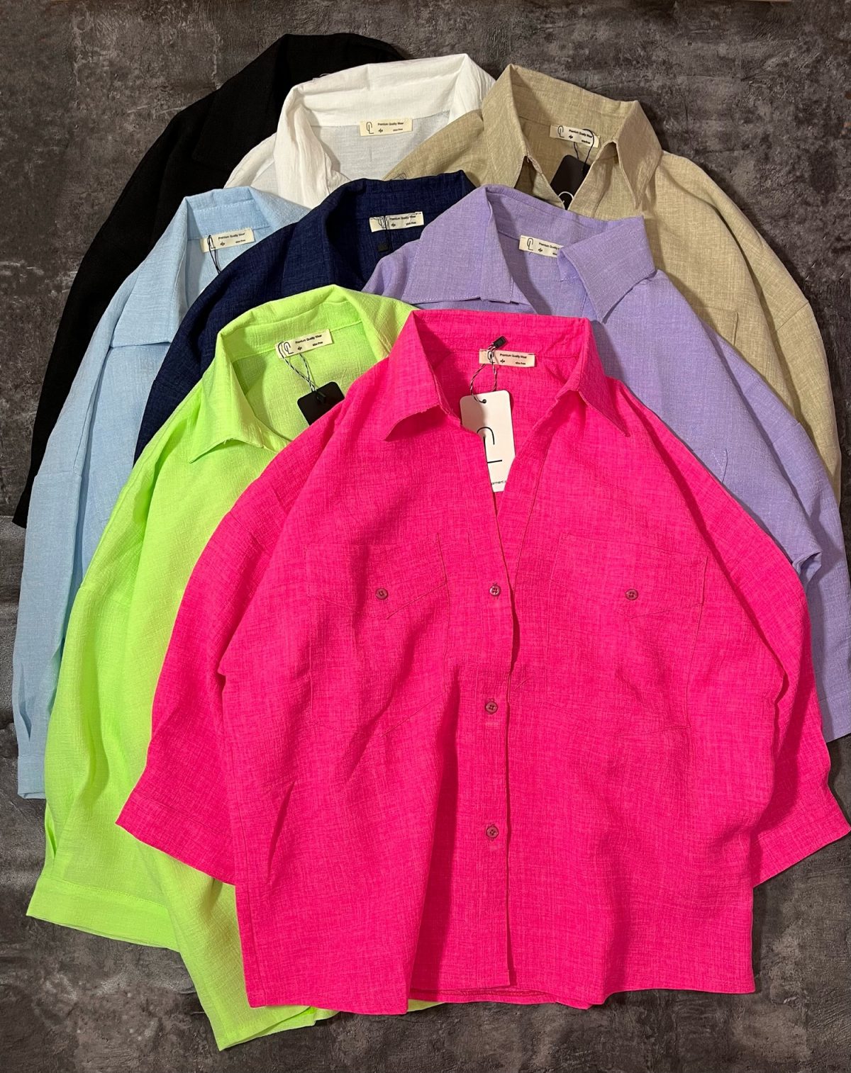 شومیز دوجیب پاستیلی او(2969) - Image 2