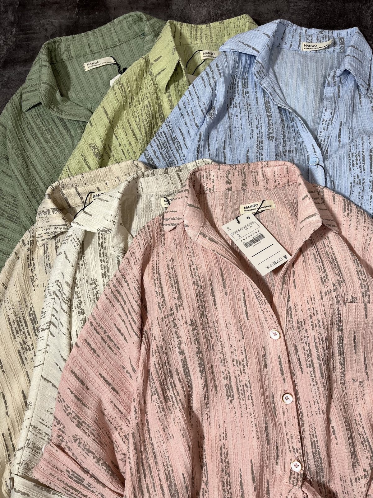 شومیز گره ای پارچه واکسی(2979) - Image 4