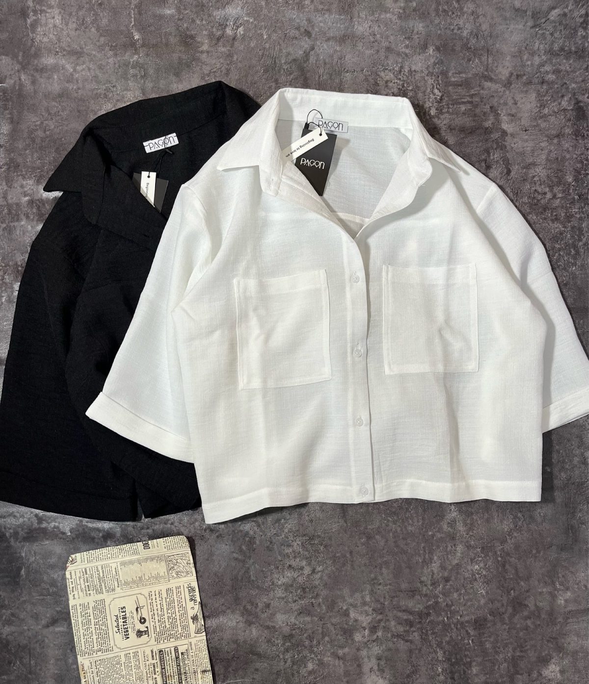 شومیز دو جیب لینن اسلپ پ(2983) - Image 7