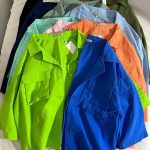 شومیز باکسی کتان نخ پاستیلی(2985)