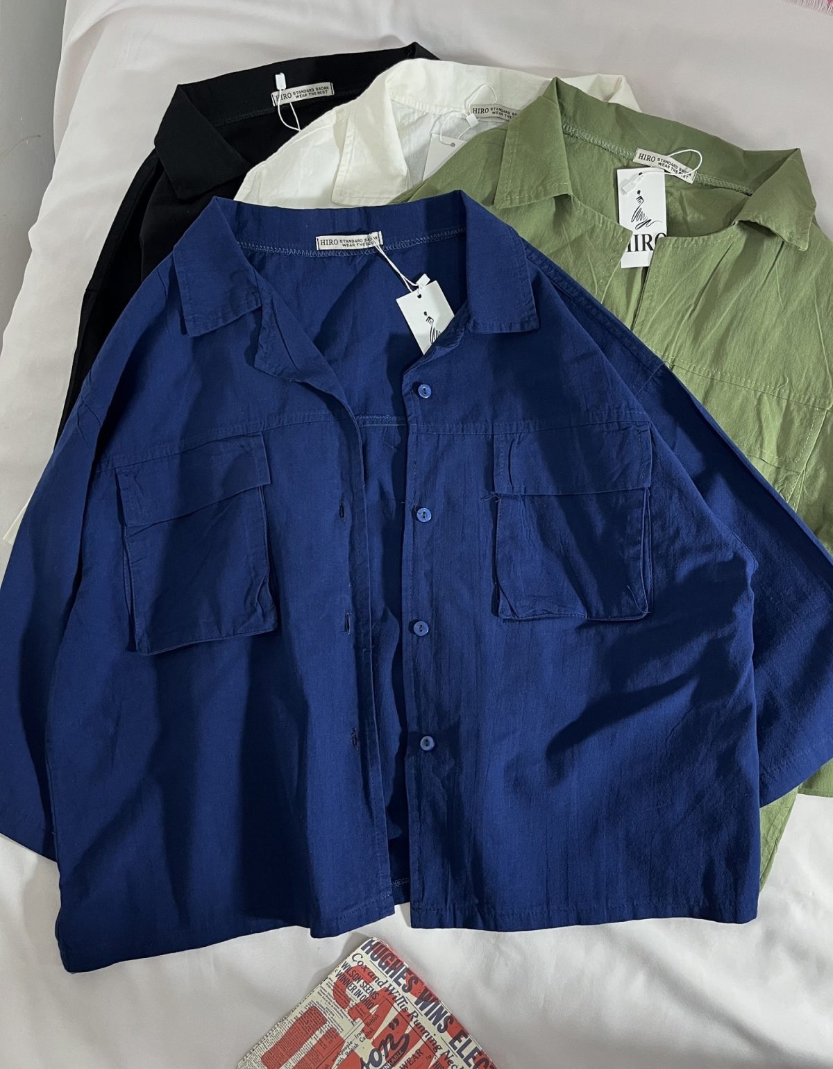 شومیز باکسی کتان نخ پاستیلی(2985) - Image 6