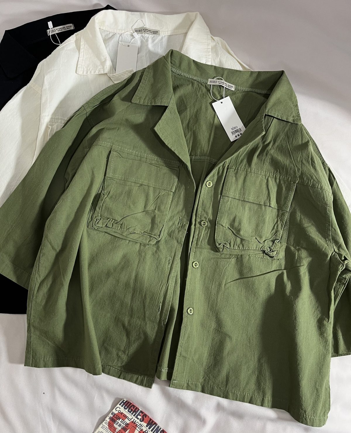 شومیز باکسی کتان نخ پاستیلی(2985) - Image 9