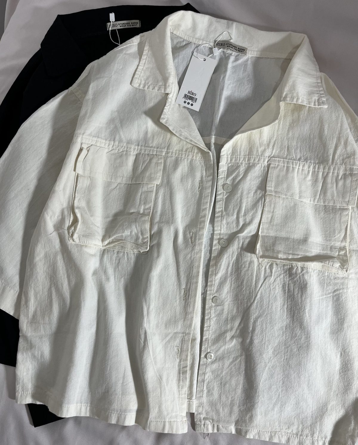 شومیز باکسی کتان نخ پاستیلی(2985) - Image 10