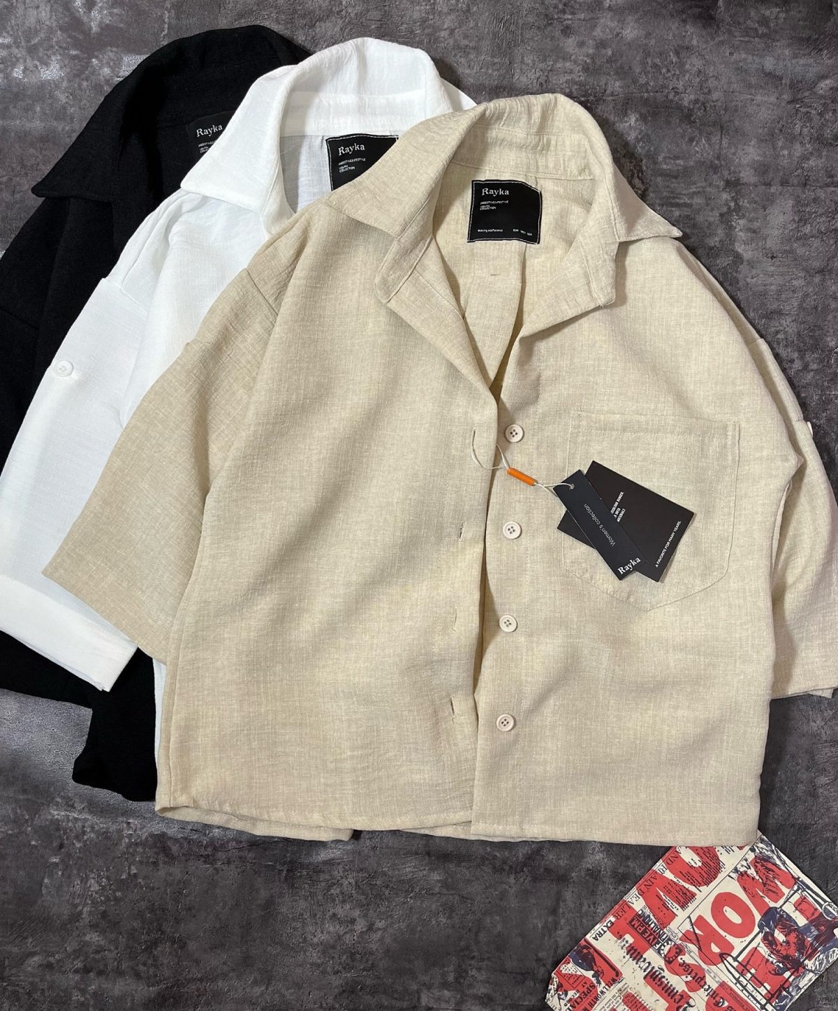 شومیز تک جیب رایک(2986) - Image 7