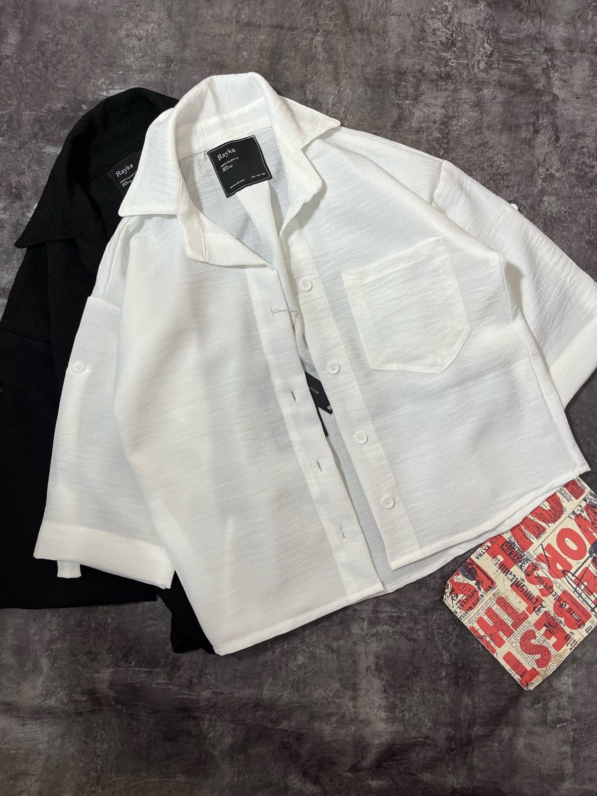 شومیز تک جیب رایک(2986) - Image 8