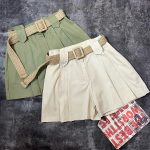 شلوارک کتان کمر کنفی(2987)