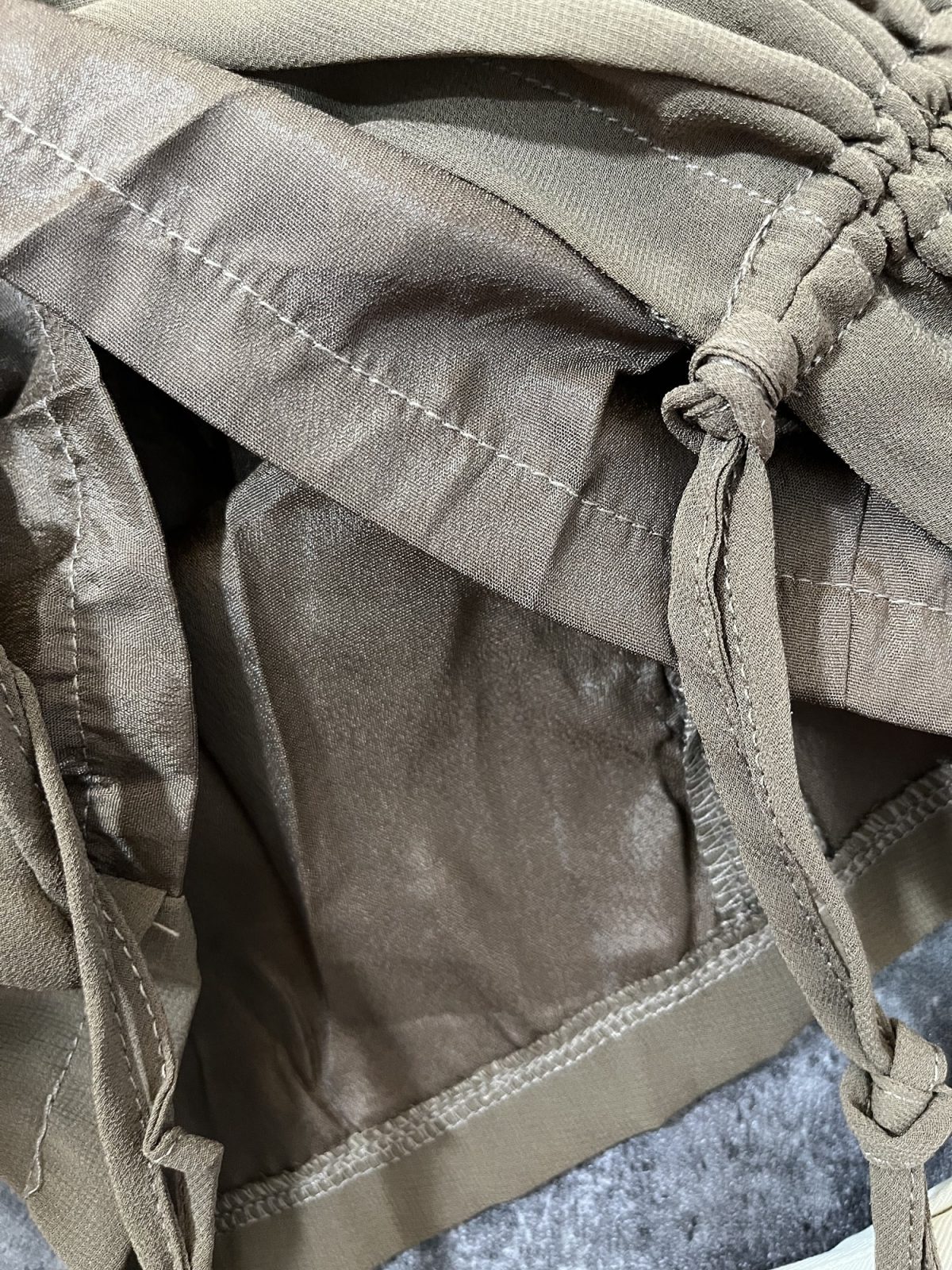 پیراهن قهوه ای چیندار وارداتی برند شین(2991) - Image 5