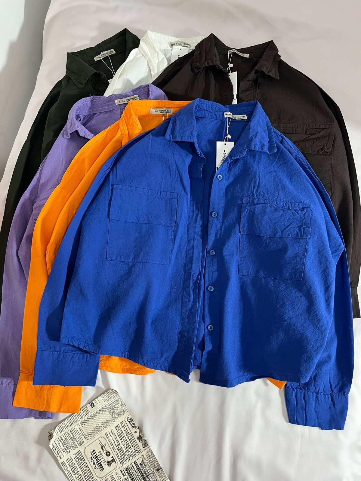 شومیز لینن دو جیب ه (2998) - Image 2