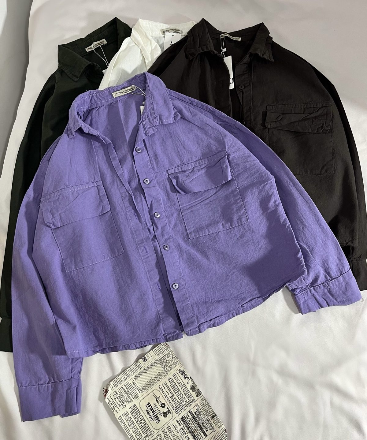 شومیز لینن دو جیب ه (2998) - Image 4