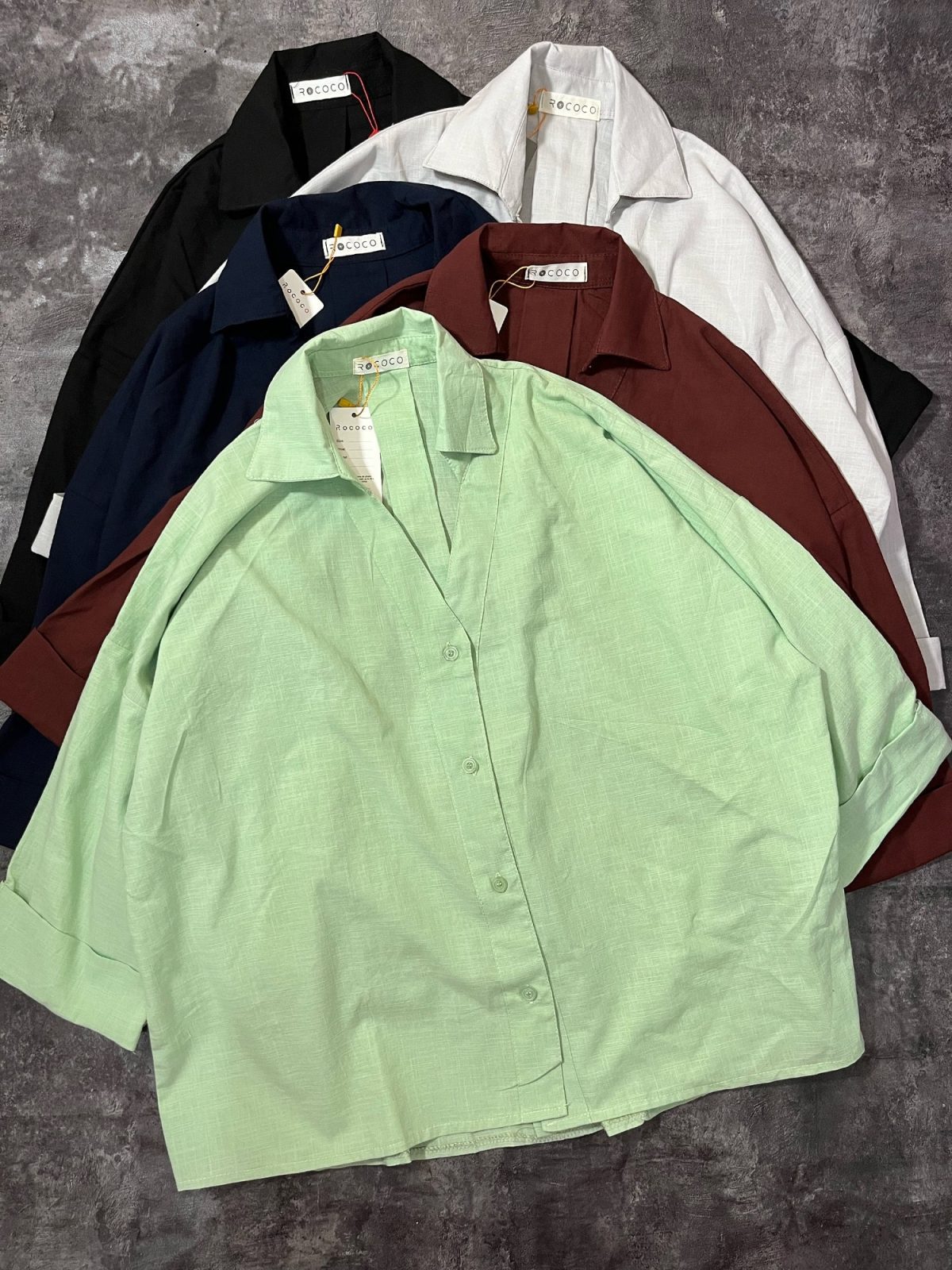 شومیز لینن اسلپ روکو(3008) - Image 2