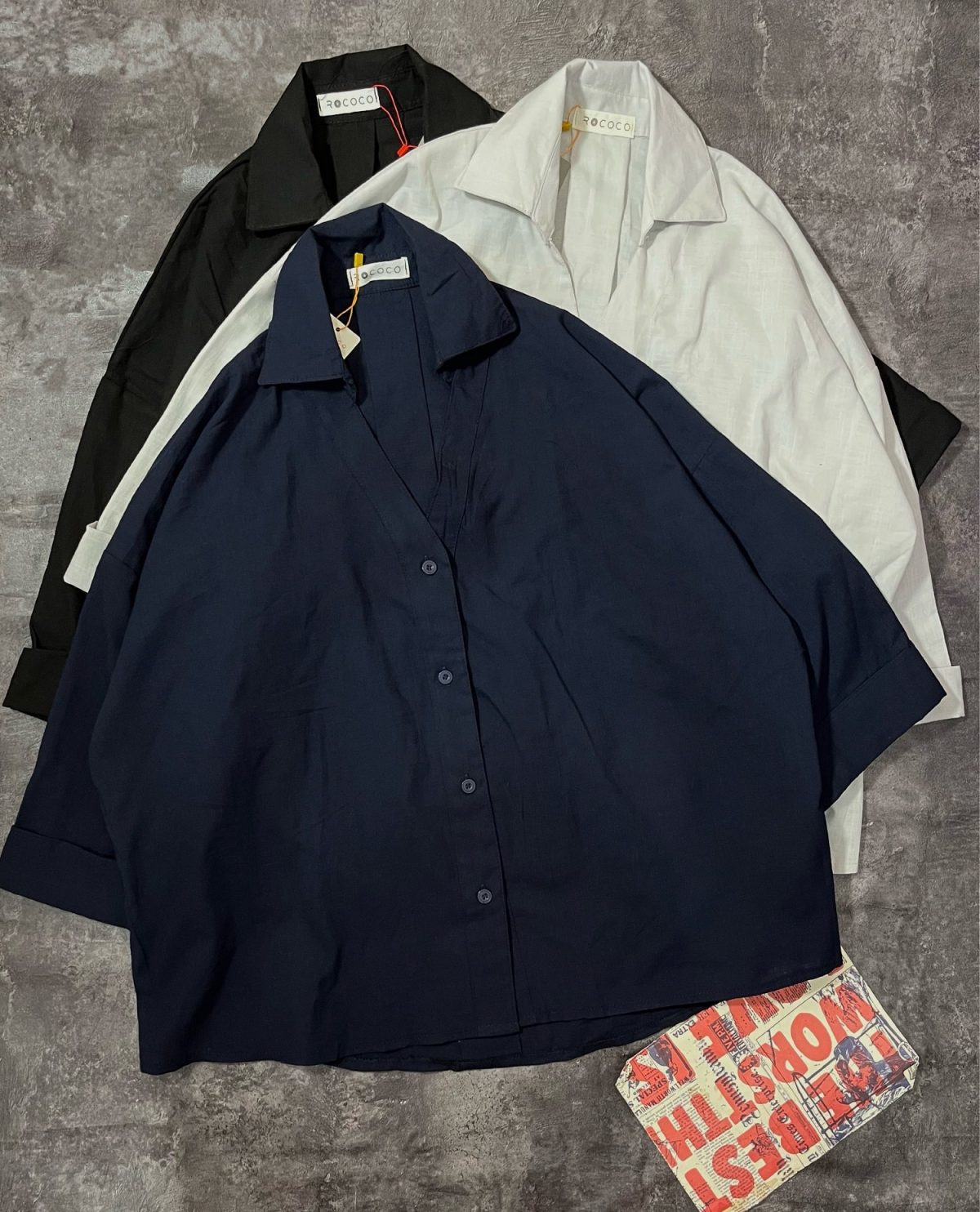 شومیز لینن اسلپ روکو(3008) - Image 4