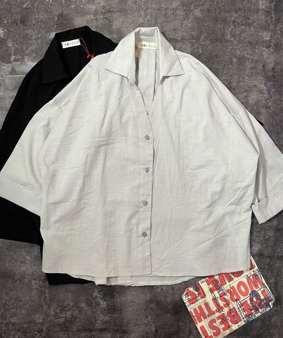 شومیز لینن اسلپ روکو(3008) - Image 5