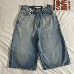 شلوارک استریت وارداتی آبی کثیف(3015)