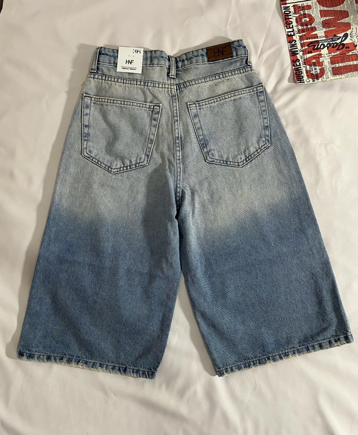 شلوارک استریت وارداتی آبی کثیف(3015) - Image 2