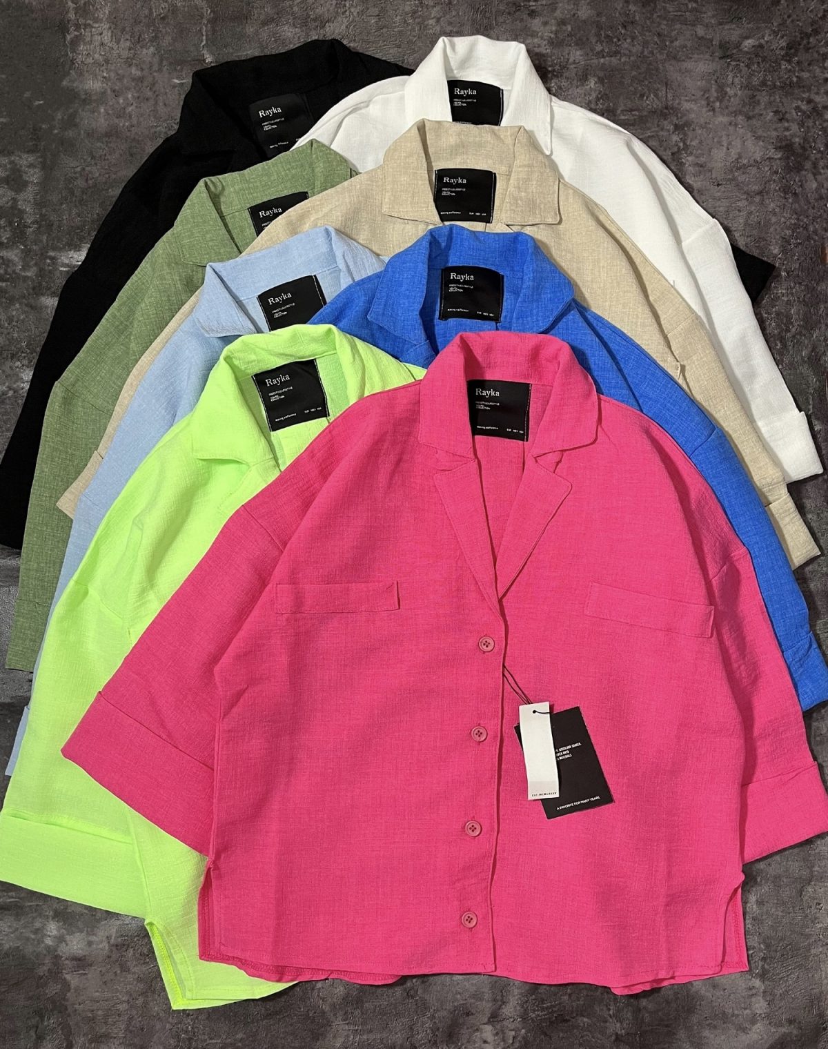 شومیز شانتون رنگی رایک(3022) - Image 2